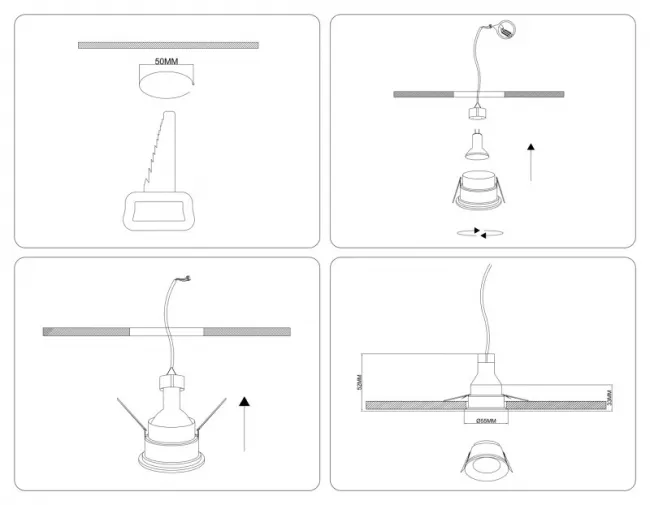 Встраиваемый светильник Ambrella Light TS51815