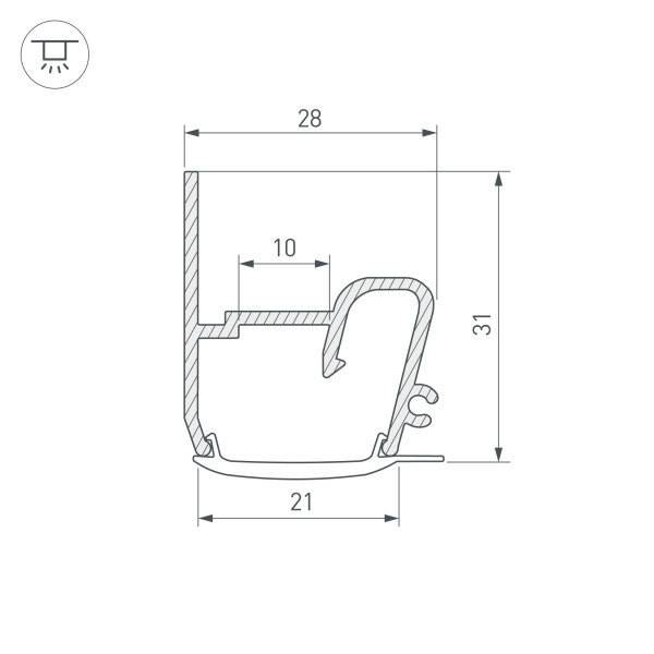 Профиль Arlight 040701 Профиль Arlight 040701