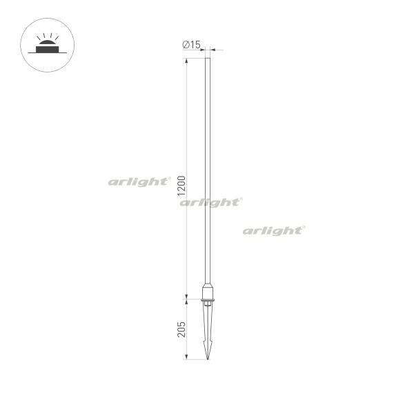 Грунтовый светильник Arlight 034168 Грунтовый светильник Arlight 034168