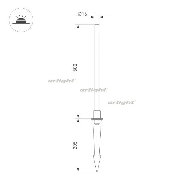Грунтовый светильник Arlight 034161 Грунтовый светильник Arlight 034161