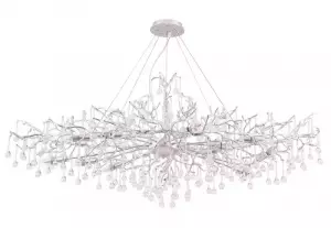Подвесная люстра Crystal Lux REINA V2 SP12 L1500 SILVER PATINA