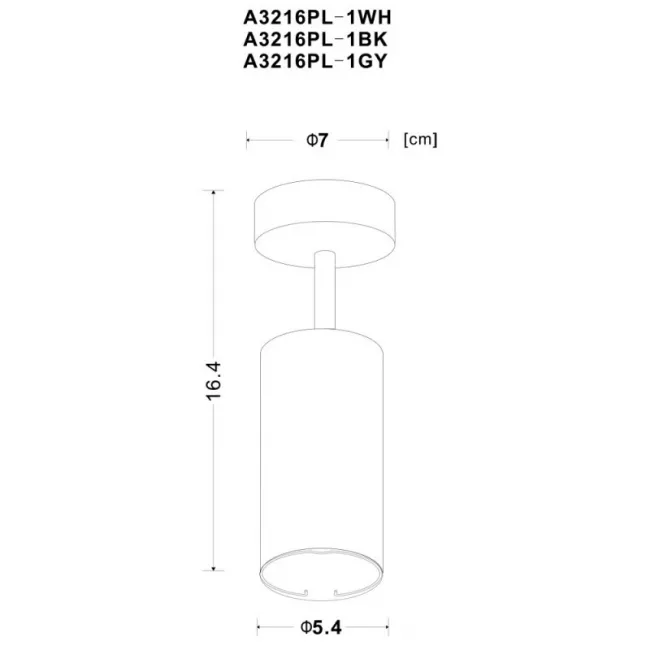 Спот ARTE Lamp A3216PL-1GY Спот ARTE Lamp A3216PL-1GY
