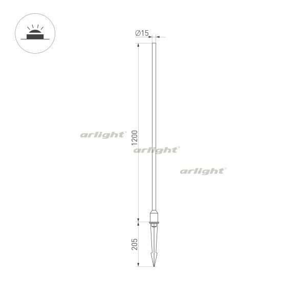 Грунтовый светильник Arlight 034166 Грунтовый светильник Arlight 034166