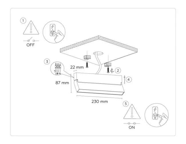 Накладной светильник Ambrella Light TA1818 Накладной светильник Ambrella Light TA1818