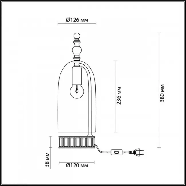 Настольная лампа Odeon Light 4892/1T Настольная лампа Odeon Light 4892/1T