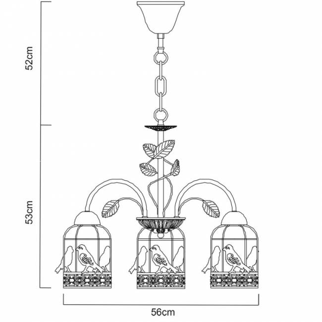 Подвесная люстра ARTE Lamp A5090LM-5WG Подвесная люстра ARTE Lamp A5090LM-5WG
