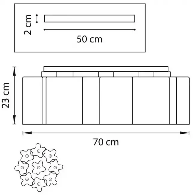 Накладная люстра Lightstar 802097 Накладная люстра Lightstar 802097