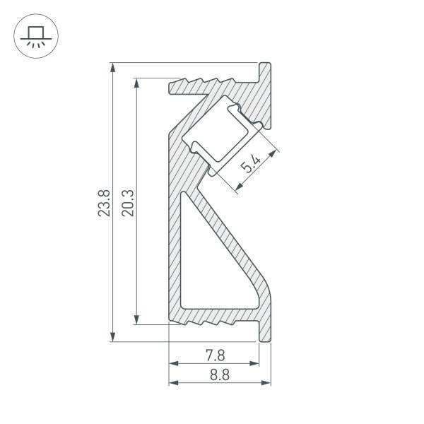 Профиль Arlight 031120(1) Профиль Arlight 031120(1)