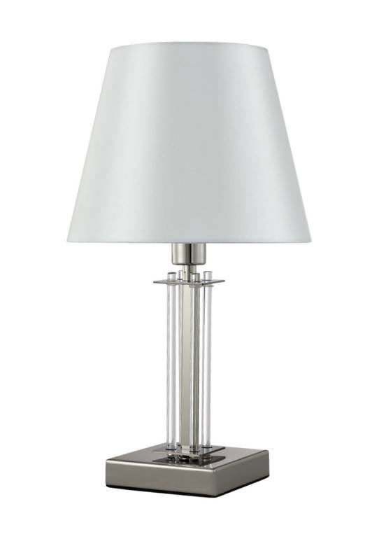 Настольная лампа Crystal Lux NICOLAS LG1 NICKEL/WHITE Настольная лампа Crystal Lux NICOLAS LG1 NICKEL/WHITE