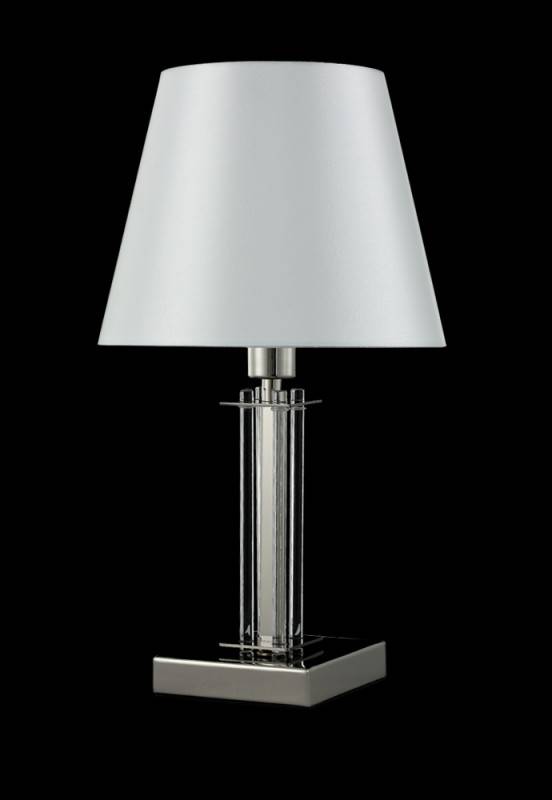 Настольная лампа Crystal Lux NICOLAS LG1 NICKEL/WHITE Настольная лампа Crystal Lux NICOLAS LG1 NICKEL/WHITE