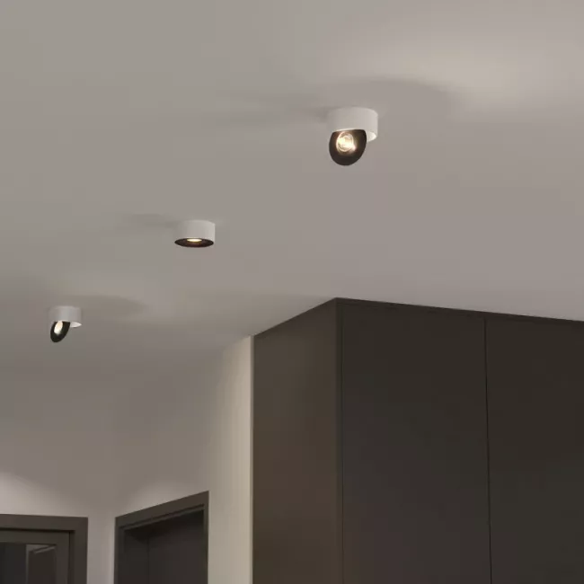 Накладной светильник Elektrostandard Glide 8W белый/черный (25100/LED)