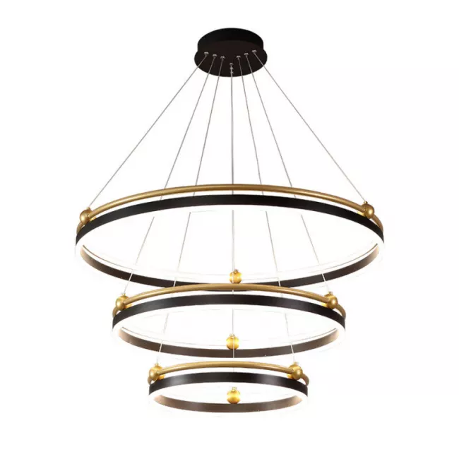 Каскадная люстра Crystal Lux FERNANDO SP158W LED BLACK/GOLD