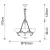 Подвесная люстра ARTE Lamp A3777LM-3-2AB