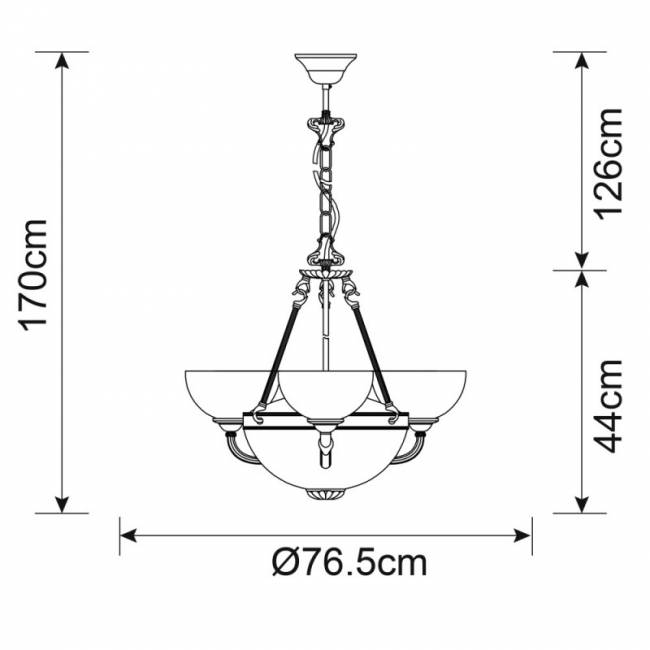 Подвесная люстра ARTE Lamp A3777LM-3-2AB Подвесная люстра ARTE Lamp A3777LM-3-2AB