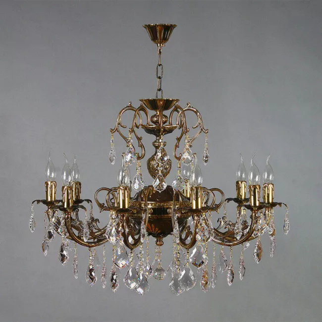Подвесная люстра AMBIENTE by BRIZZI 8888/10 PB Leaf crystal Подвесная люстра AMBIENTE by BRIZZI 8888/10 PB Leaf crystal