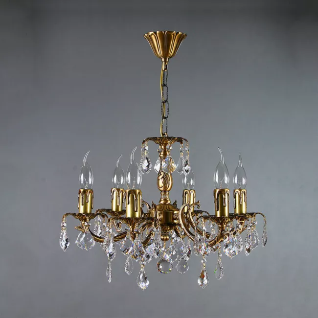 Подвесная люстра AMBIENTE by BRIZZI 2226/6 AB New Leaf