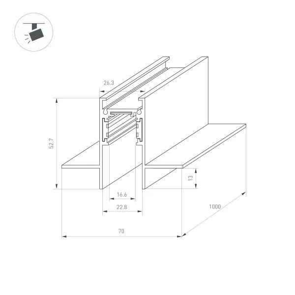 Шинопровод Arlight 041440 Шинопровод Arlight 041440