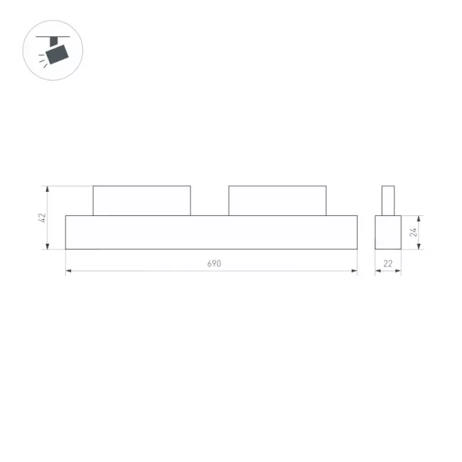 Светильник на шине Arlight 037914 Светильник на шине Arlight 037914
