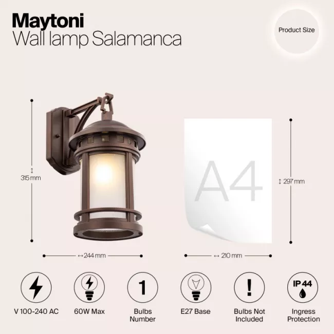 Светильник настенный Maytoni O031WL-01BR Светильник настенный Maytoni O031WL-01BR