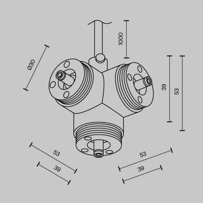Коннектор Maytoni CA016TC-P-B Коннектор Maytoni CA016TC-P-B