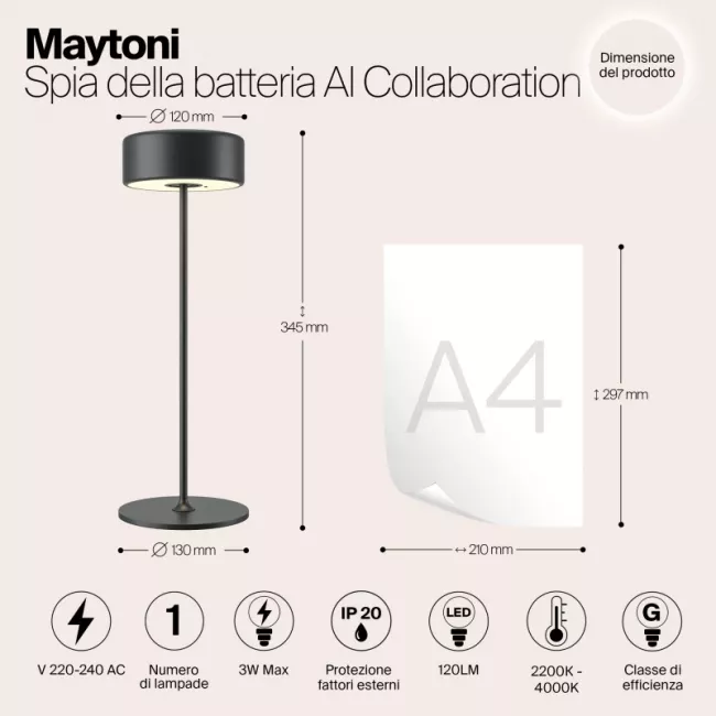 Настольная лампа Maytoni MOD229TL-L3B3K2 Настольная лампа Maytoni MOD229TL-L3B3K2