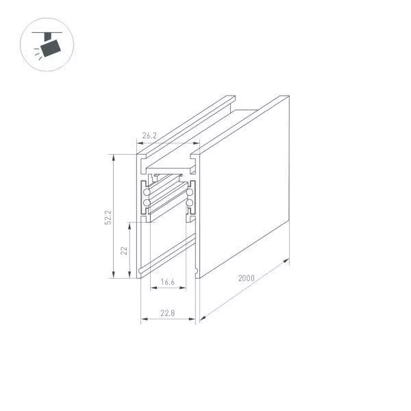Шинопровод Arlight 033632 Шинопровод Arlight 033632