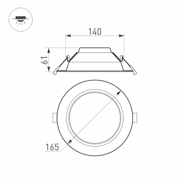 Светильник Downlight Arlight 023213(2) Светильник Downlight Arlight 023213(2)