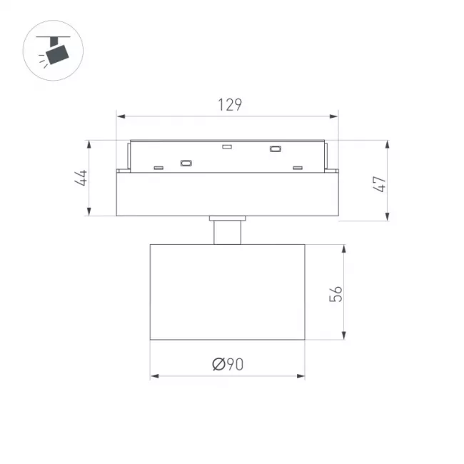Светильник на шине Arlight 048361 Светильник на шине Arlight 048361