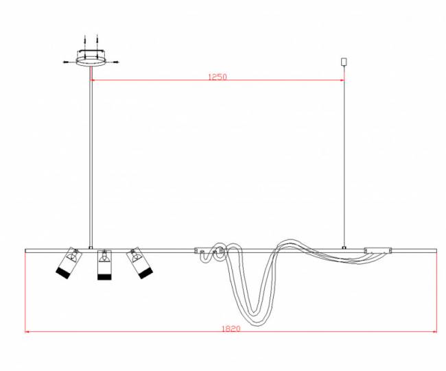 Люстра на штанге Kink Light 08039-180A,19 Люстра на штанге Kink Light 08039-180A,19