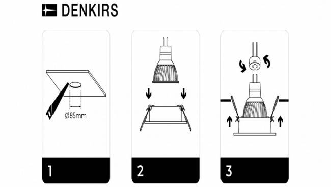 Встраиваемый светильник Denkirs DK3026-WH (серия AFF) Встраиваемый светильник Denkirs DK3026-WH (серия AFF)