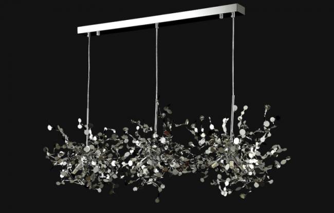 Подвесная люстра Crystal Lux GARDEN SP3х3 L1200 CHROME Подвесная люстра Crystal Lux GARDEN SP3х3 L1200 CHROME