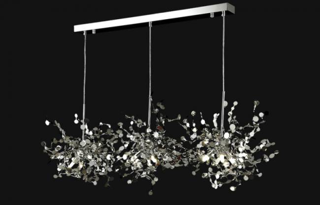 Подвесная люстра Crystal Lux GARDEN SP3х3 L1200 CHROME Подвесная люстра Crystal Lux GARDEN SP3х3 L1200 CHROME