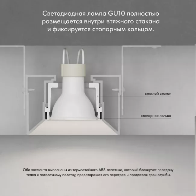 Встраиваемый светильник Denkirs DK2081-WH