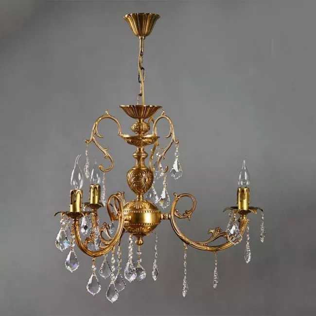 Подвесная люстра AMBIENTE by BRIZZI 8888/3 AB Leaf crystal Подвесная люстра AMBIENTE by BRIZZI 8888/3 AB Leaf crystal