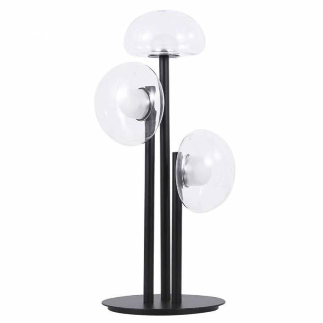 Настольная лампа Crystal Lux BOSQUE LG3 BLACK/TRANSPARENT Настольная лампа Crystal Lux BOSQUE LG3 BLACK/TRANSPARENT