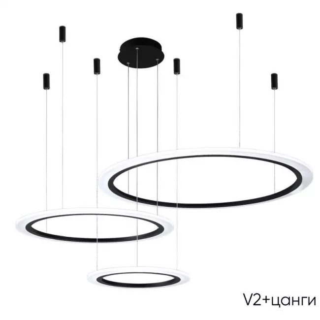 Подвесная люстра Crystal Lux MANZANA SP67W LED BLACK Подвесная люстра Crystal Lux MANZANA SP67W LED BLACK