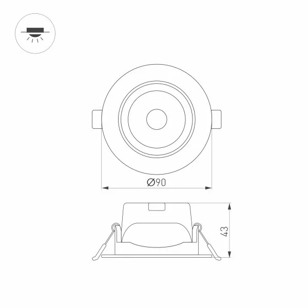 Светильник Downlight Arlight 032310