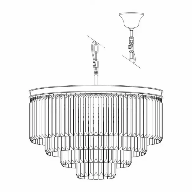 Каскадная люстра Citilux CL332141