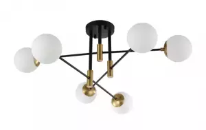 Люстра на штанге Crystal Lux FIDEL PL6 BLACK Люстра на штанге Crystal Lux FIDEL PL6 BLACK