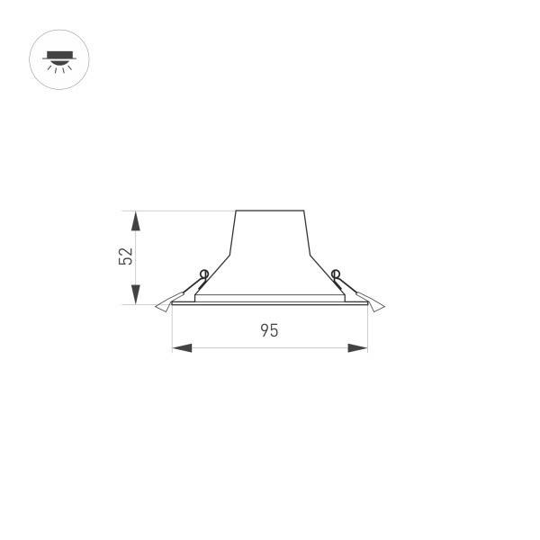 Светильник Downlight Arlight 032430