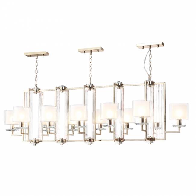 Подвесная люстра Crystal Lux NICOLAS SP12 L1600 GOLD/WHITE Подвесная люстра Crystal Lux NICOLAS SP12 L1600 GOLD/WHITE