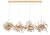 Подвесная люстра Crystal Lux GARDEN SP3х4 L1600 GOLD