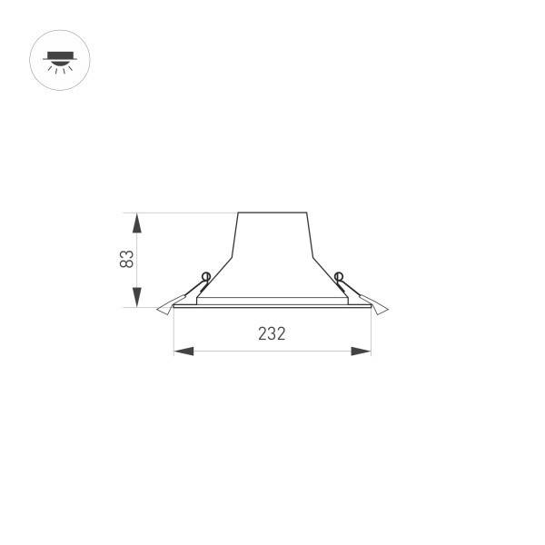 Светильник Downlight Arlight 032434