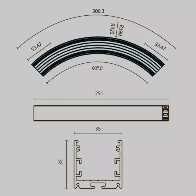 Профиль Maytoni ALM-3535R-B-D-90°-0.3M Профиль Maytoni ALM-3535R-B-D-90°-0.3M