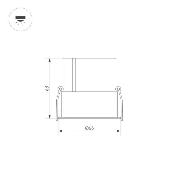 Светильник Downlight Arlight 033652