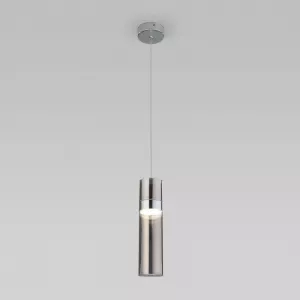 Подвесной светильник Eurosvet 50244/1 LED хром/дымчатый
