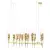 Подвесная люстра Crystal Lux PRIMAVERA SP10 GOLD