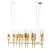 Подвесная люстра Crystal Lux PRIMAVERA SP10 GOLD