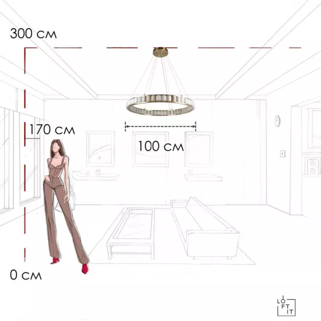 Подвесная люстра LOFT IT 10415/1000 Подвесная люстра LOFT IT 10415/1000