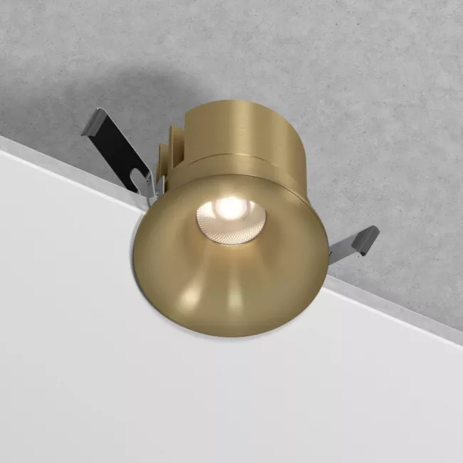 Встраиваемый светильник Elektrostandard 25070/LED 15W латунь Встраиваемый светильник Elektrostandard 25070/LED 15W латунь